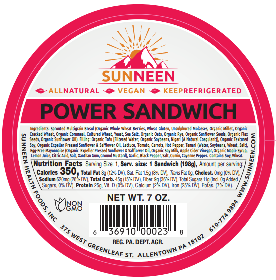 Power Sandwich– Sunneen Health Foods