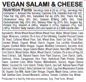 Vegan Salami & Cheese - Sunneen Health Foods