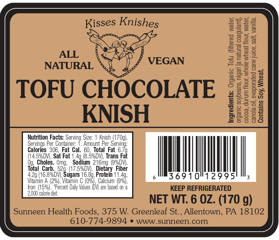 Tofu Chocolate Knish - Sunneen Health Foods