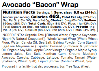 Avocado "Bacon" Wrap