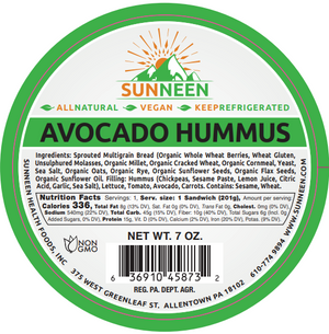 Avocado Hummus Sandwich