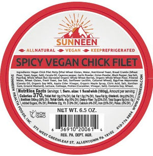 Spicy Vegan Chick Filet