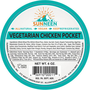 Veg Chicken Salad Pocket - Sunneen Health Foods