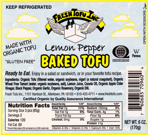 
            
                Load image into Gallery viewer, Lemon Pepper Baked Tofu - Sunneen Health Foods
            
        